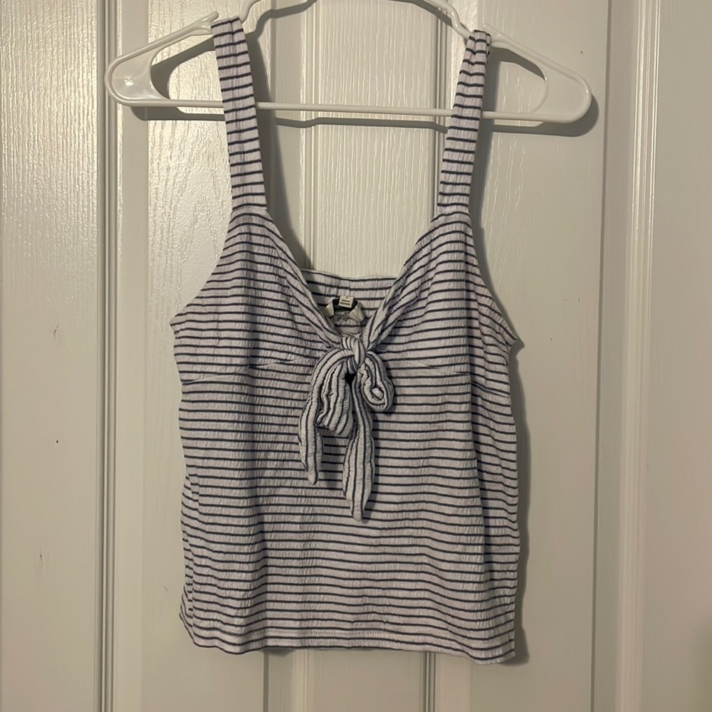 Blue striped blouse